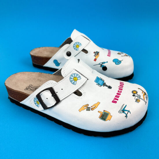 Ортопедични чехли със стелка от естествена кожа /