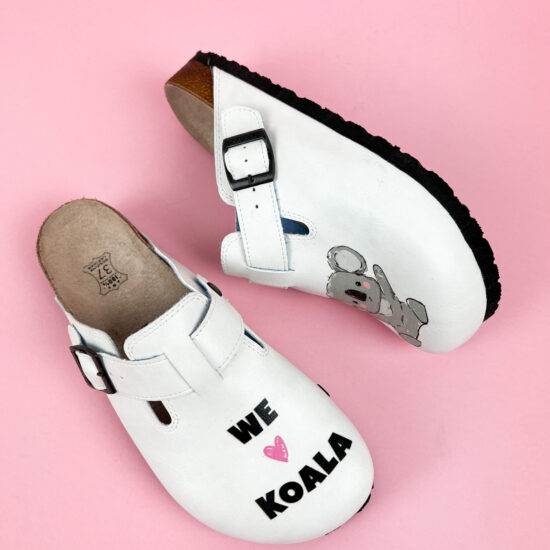 Ортопедични чехли със стелка от естествена кожа /