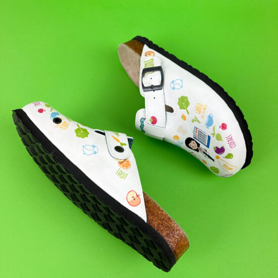 Ортопедични чехли със стелка от естествена кожа /