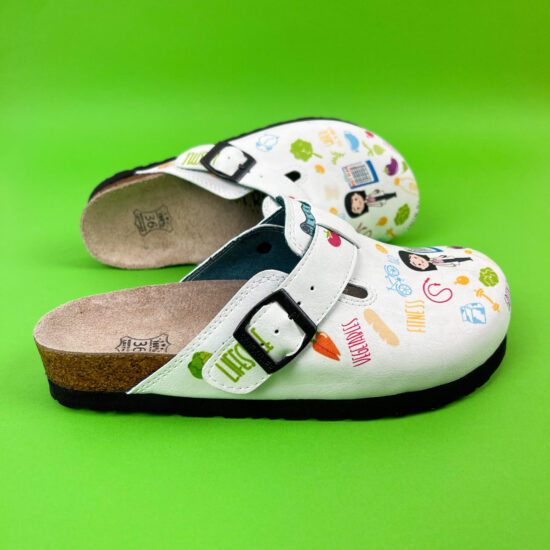 Ортопедични чехли със стелка от естествена кожа /