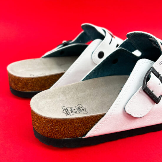 Ортопедични чехли със стелка от естествена кожа /