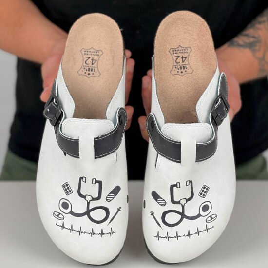 Alternative view of Ортопедични чехли със стелка от естествена кожа