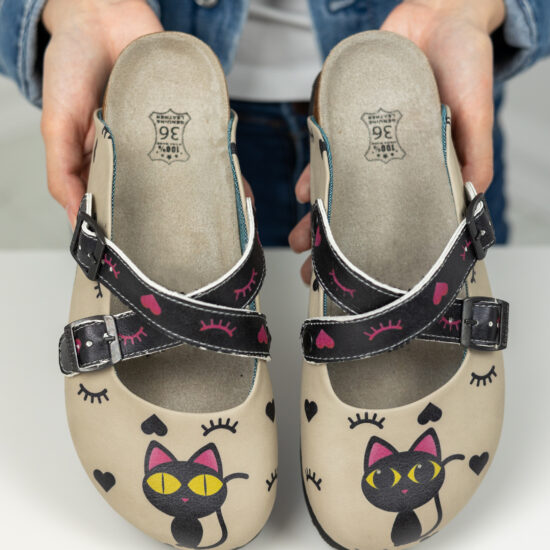 Alternative view of Ортопедични чехли със стелка от естествена кожа