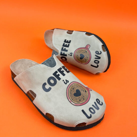 Летни ортопедични чехли със стелка от естествена кожа /