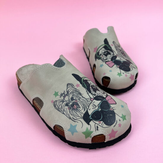 Cool Dogs Летни ортопедични чехли със стелка от естествена кожа /