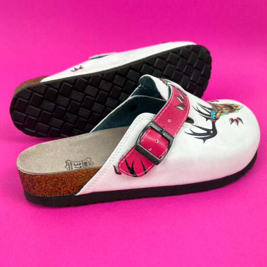 Ортопедични чехли със стелка от естествена кожа /