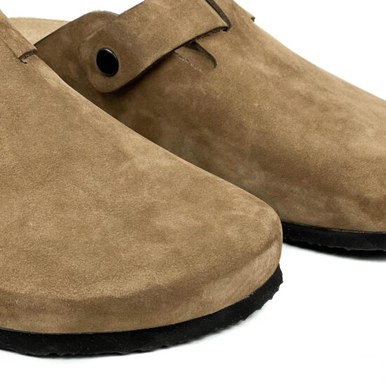 Мъжки ортопедични чехли от естествена кожа кафяви /