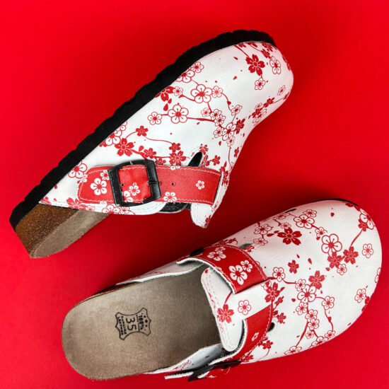 Ортопедични чехли със стелка от естествена кожа /