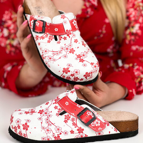 Ортопедични чехли със стелка от естествена кожа /