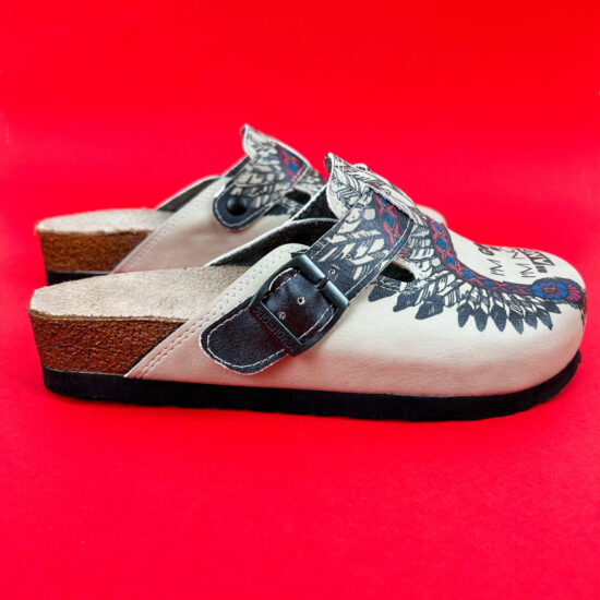 Ортопедични чехли със стелка от естествена кожа /