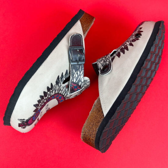 Ортопедични чехли със стелка от естествена кожа /