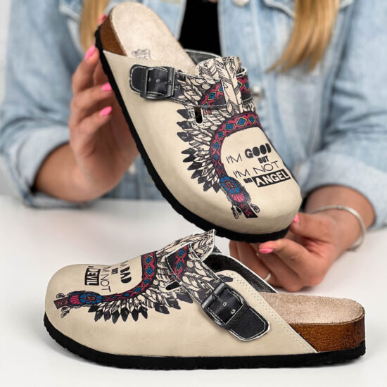 Ортопедични чехли със стелка от естествена кожа /