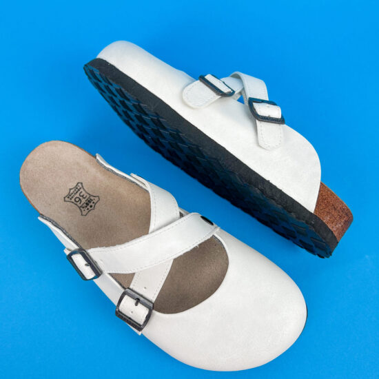 Ортопедични чехли със стелка от естествена кожа /