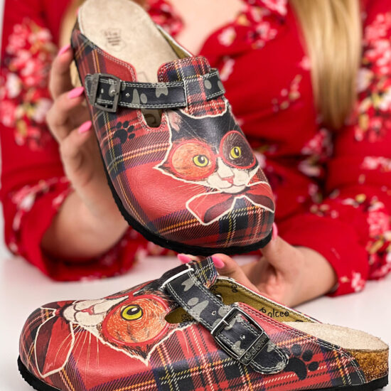 Ортопедични чехли Mr. Cat със стелка от естествена кожа 700178 /