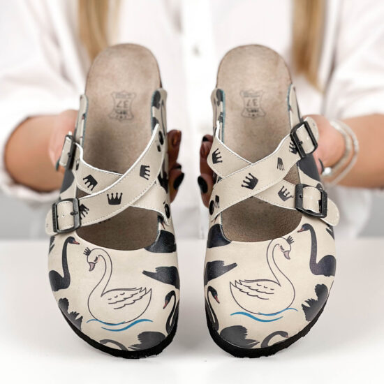 Alternative view of Ортопедични чехли със стелка от естествена кожа