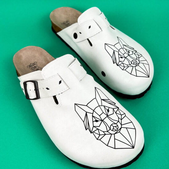 Ортопедични чехли със стелка от естествена кожа /