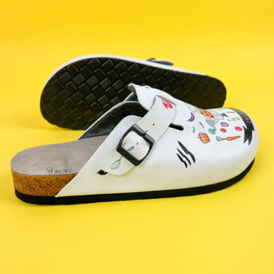 Ортопедични чехли със стелка от естествена кожа /