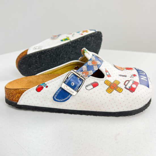 Ортопедични чехли със стелка от естествена кожа /