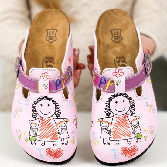 Alternative view of Ортопедични чехли със стелка от естествена кожа