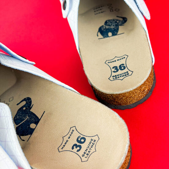 Stethoscope Ортопедично сабо със стелка от естествена кожа за медицински сестри /