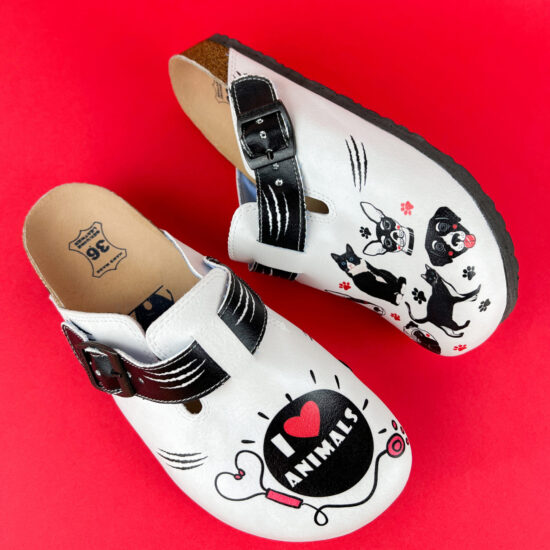 Alternative view of Ортопедично сабо със стелка от естествена кожа за ветеринари и груминг