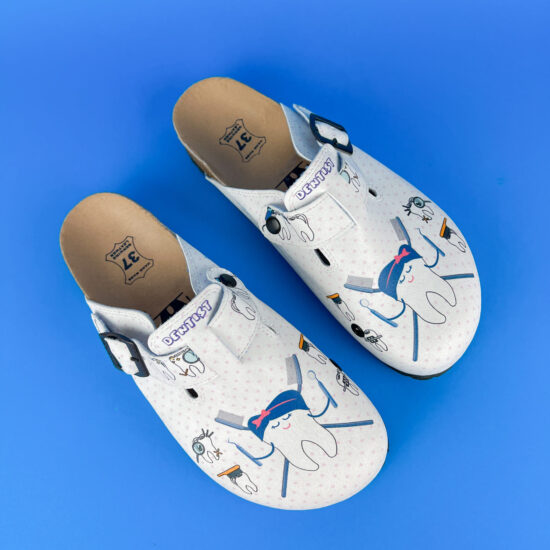 Alternative view of Ортопедично сабо със стелка от естествена кожа за дентална медицина и стоматология