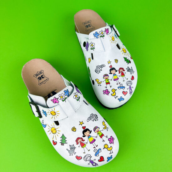 Alternative view of Ортопедично сабо със стелка от естествена кожа за детски градини и центрове