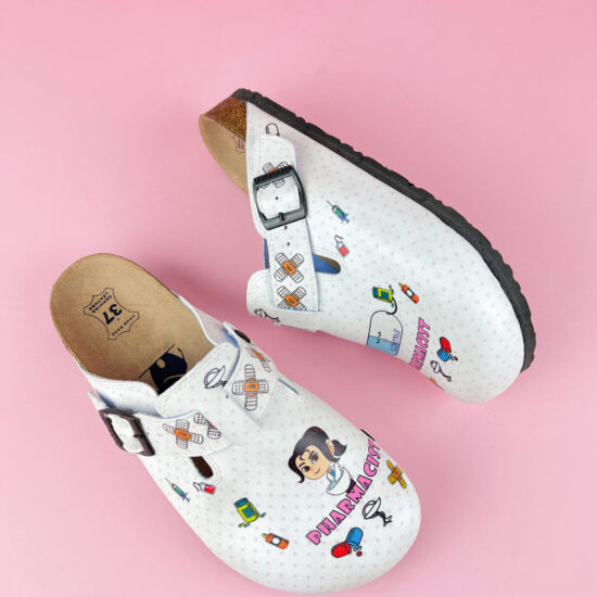 Alternative view of Ортопедично сабо със стелка от естествена кожа за фармацевти