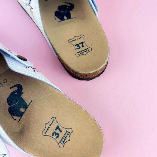 Ортопедично сабо със стелка от естествена кожа за фармацевти /