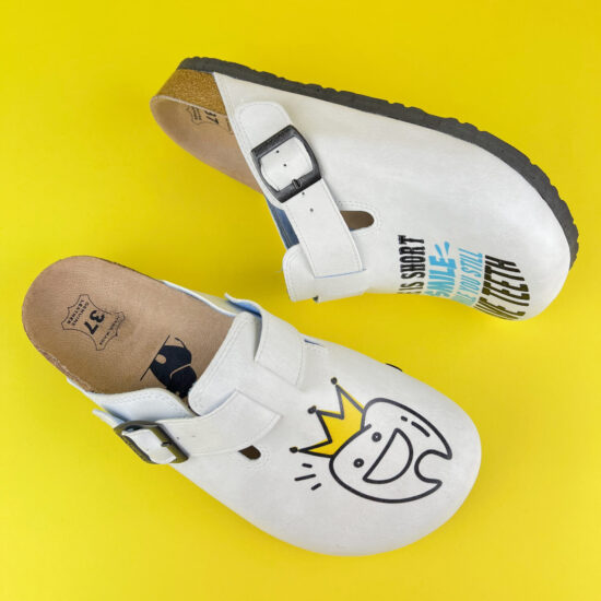 Alternative view of Ортопедично сабо със стелка от естествена кожа за дентална медицина и стоматология