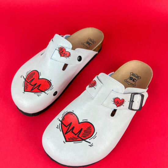 Alternative view of Ортопедично сабо със стелка от естествена кожа за медицински сестри