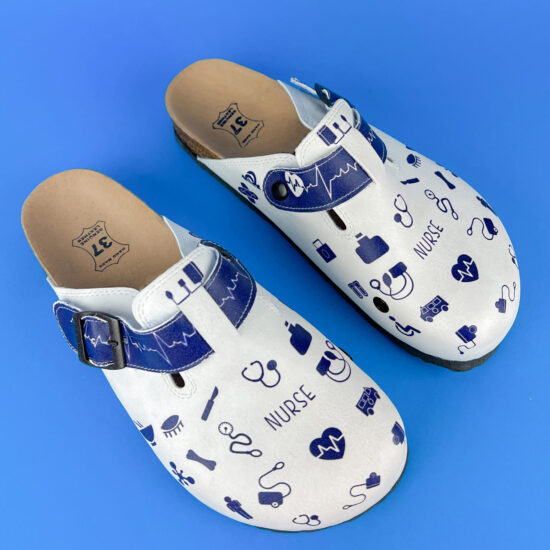 Alternative view of Ортопедично сабо със стелка от естествена кожа за медицински сестри