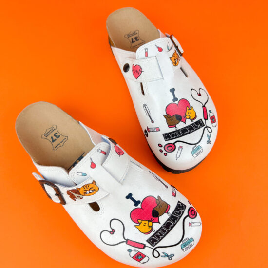 Alternative view of Ортопедично сабо със стелка от естествена кожа за ветеринари и груминг