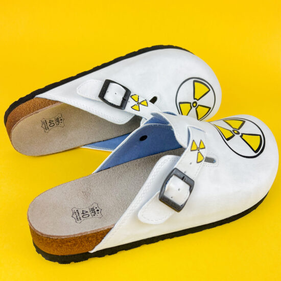 Ортопедични чехли за медици със стелка от естествена кожа 700255 /