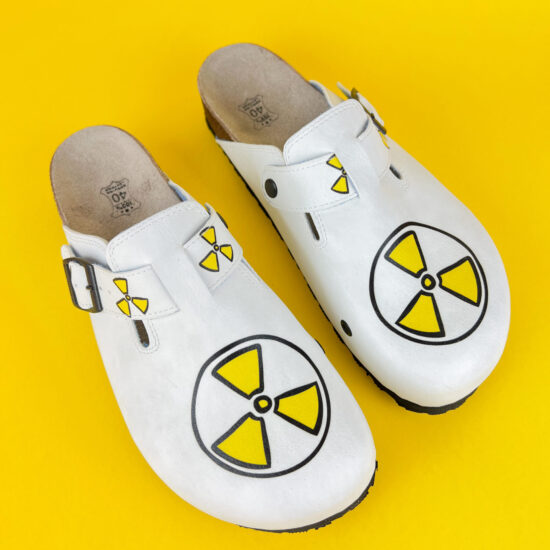 Ортопедични чехли за медици със стелка от естествена кожа 700255 /