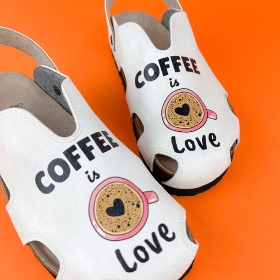 Alternative view of Ортопедични сандали със стелка от естествена кожа и цветен принт  700257