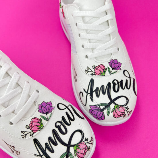 Работни обувки тип маратонки с въздуша камера и цветен принт 400013 /