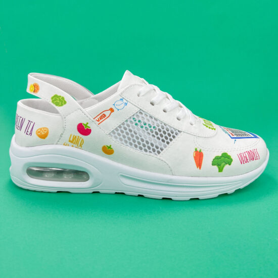 Alternative view of Работни обувки  тип маратонки с въздуша камера и цветен принт  400014