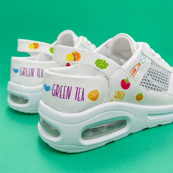 Работни обувки тип маратонки с въздуша камера и цветен принт 400014 /