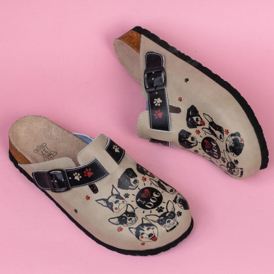 Ортопедични чехли за ветеринари със стелка от естествена кожа /