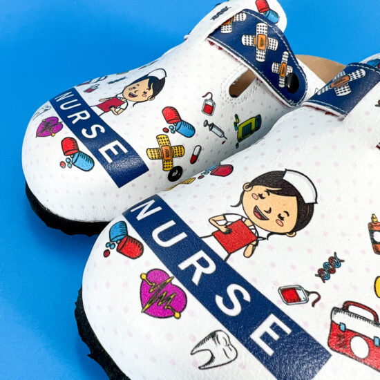 Ортопедично сабо със стелка от естествена кожа за медицински сестри 700282 /