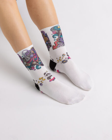 Purple Panda Дамски чорапи
