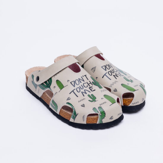 Alternative view of Ортопедични сандали със стелка от естествена кожа и цветен принт