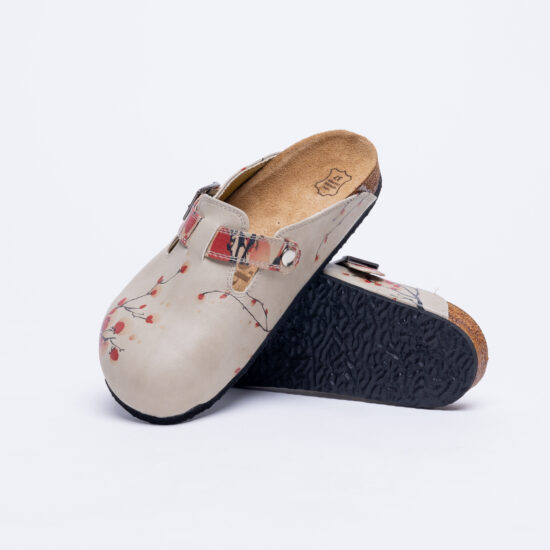 Ортопедични чехли със стелка от естествена кожа /