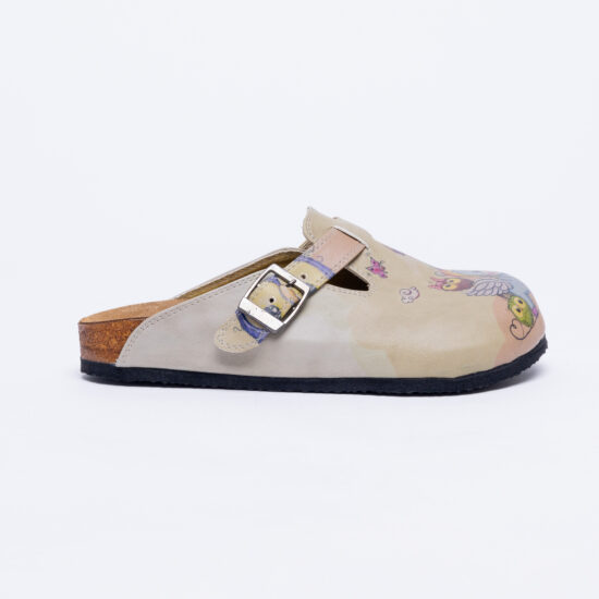 Ортопедични чехли със стелка от естествена кожа /