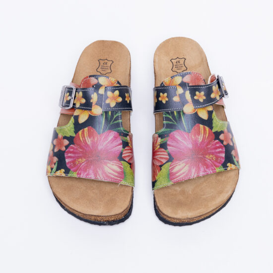 Jakarta Летни ортопедични чехли със стелка от естествен велур /