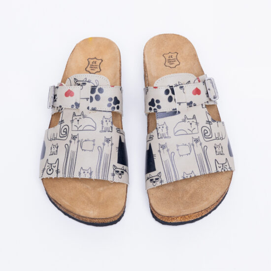 Alternative view of Летни ортопедични чехли със стелка от естествен велур