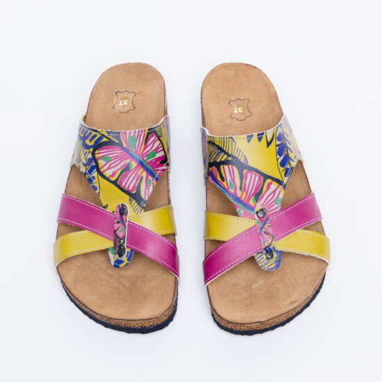 Alternative view of Летни ортопедични чехли със стелка от естествен велур