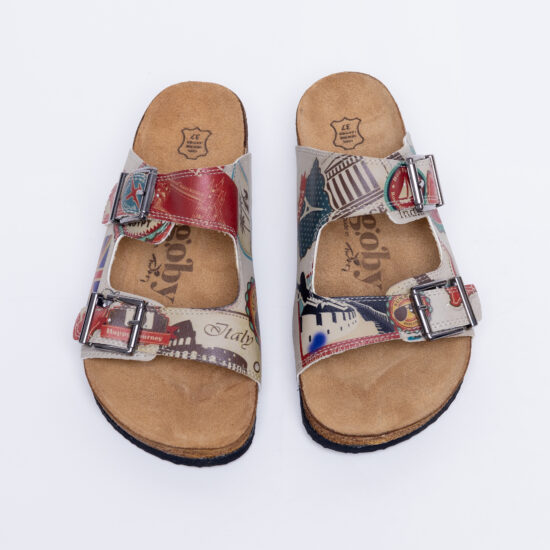 Alternative view of Летни ортопедични чехли със стелка от естествен велур