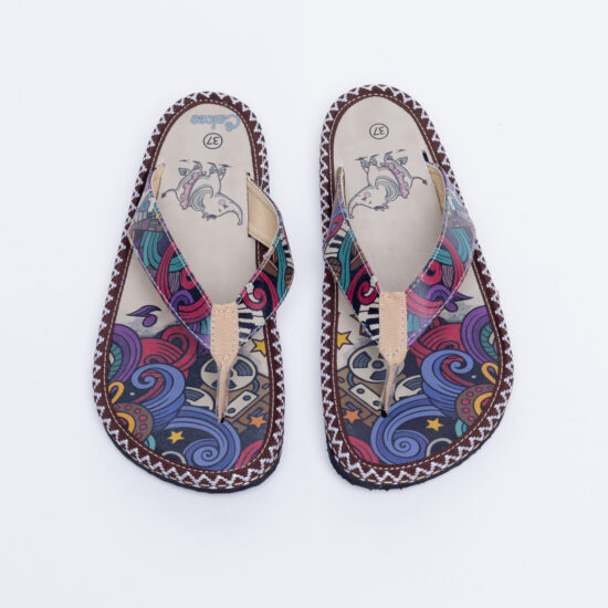 Alternative view of Цветни плажни чехли